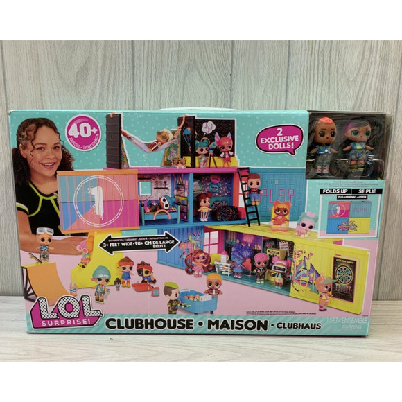 L.O.L Toys Lol Surprise Clubhouse Playset With 4 Surprises And 2
